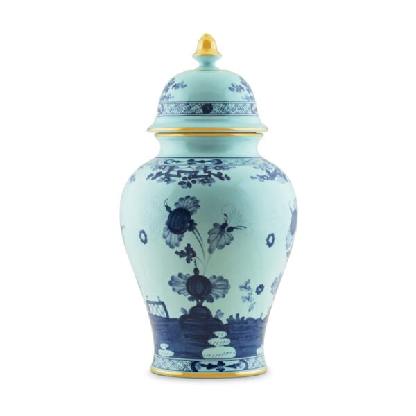 Ginori 1735 Oriente Italiano Iris Large Potiche Vase | Kneen & Co