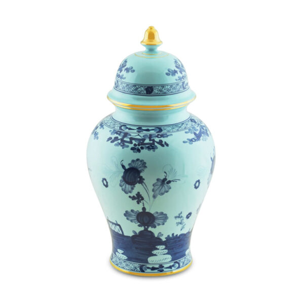 Ginori 1735 Oriente Italiano Iris Large Potiche Vase | Kneen & Co