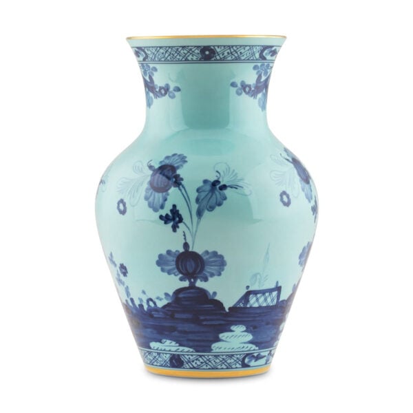 Ginori 1735 Oriente Italiano Iris Ming Vase | Kneen & Co