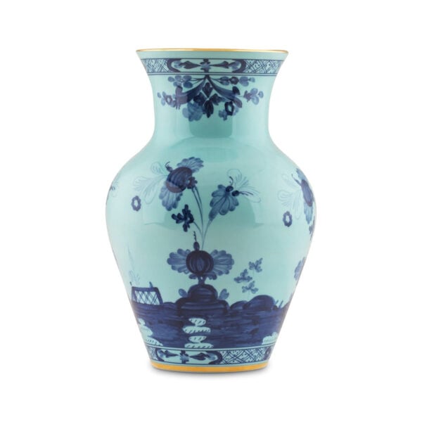 Ginori 1735 Oriente Italiano Iris Ming Vase | Kneen & Co