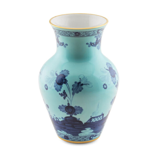Ginori 1735 Oriente Italiano Iris Ming Vase | Kneen & Co