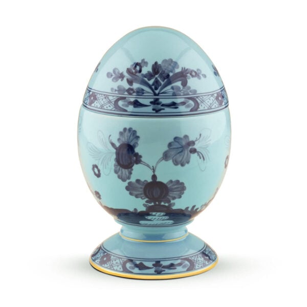 Ginori 1735 Oriente Italiano Iris Large Egg | Kneen & Co