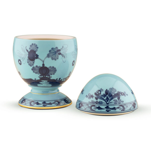Ginori 1735 Oriente Italiano Iris Large Egg | Kneen & Co