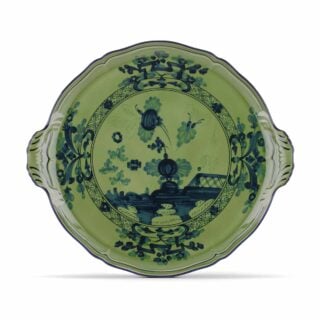 Ginori 1735 Oriente Italiano Malachite Cake Plate | Kneen & Co