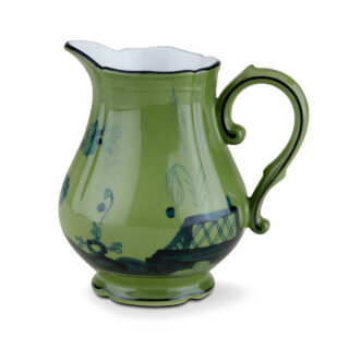 Ginori 1735 Oriente Italiano Milk Jug for 6 in Malachite | Kneen & Co