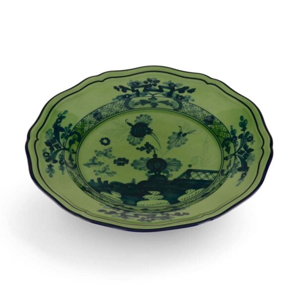Ginori 1735 Oriente Italiano Malachite Flat Bread Plate | Kneen & Co