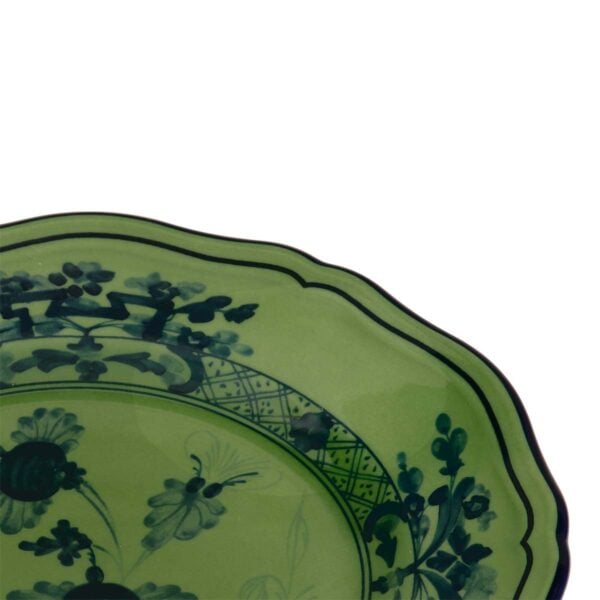 Ginori 1735 Oriente Italiano Malachite Flat Bread Plate | Kneen & Co