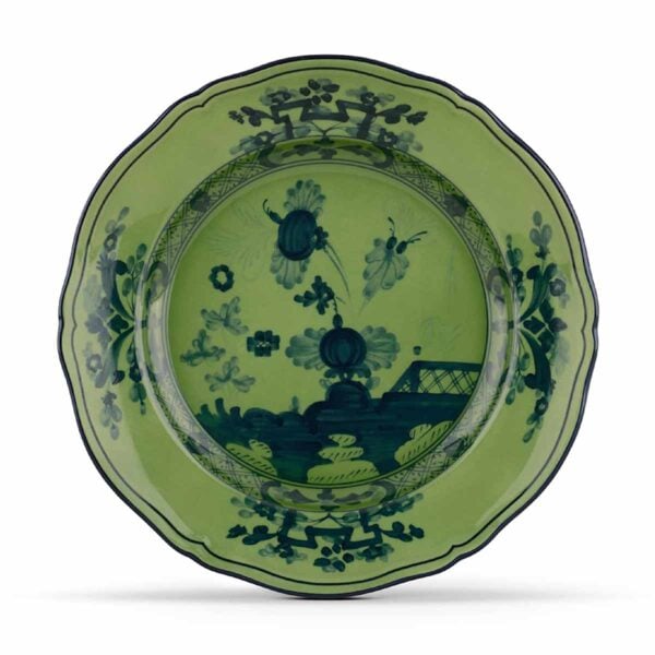 GINORI-OrienteItal-MALACHITE-003RG00-FPT110010210G00123600-1200x1200-100KB Ginori 1735 Oriente Italiano Malachite Flat Dessert Plate | Kneen & Co