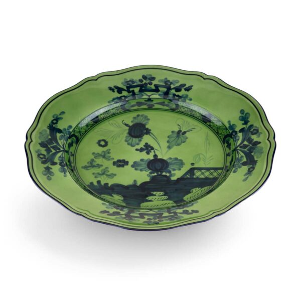 Ginori 1735 Oriente Italiano Malachite Flat Dinner Plate | Kneen & Co