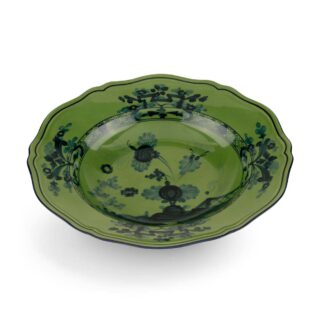 Ginori 1735 Oriente Italiano Malachite Soup Plate | Kneen & Co