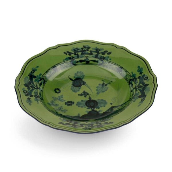 Ginori 1735 Oriente Italiano Malachite Soup Plate | Kneen & Co