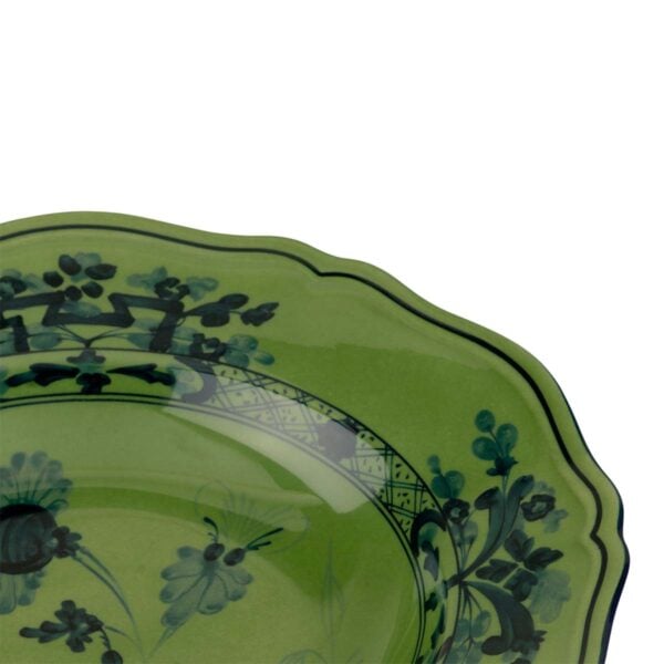 Ginori 1735 Oriente Italiano Malachite Soup Plate | Kneen & Co