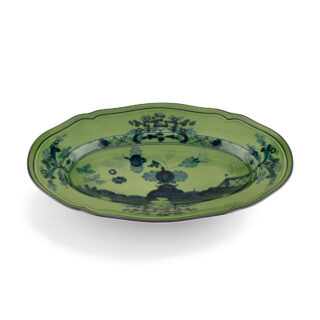 Ginori 1735 Oriente Italiano Malachite Pickle Dish | Kneen & Co