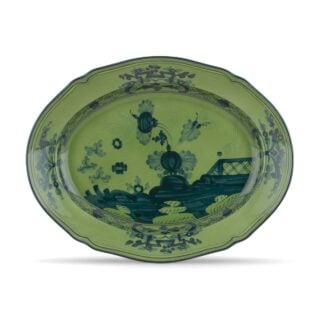 Ginori 1735 Oriente Italiano Malachite Oval Platter | Kneen & Co