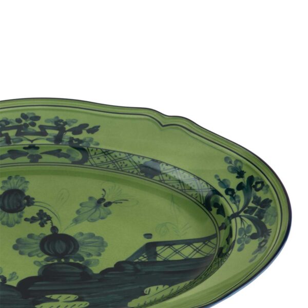 Ginori 1735 Oriente Italiano Malachite Oval Platter | Kneen & Co