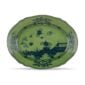Ginori 1735 Oriente Italiano Malachite Oval Flat Platter 15” | Kneen & Co