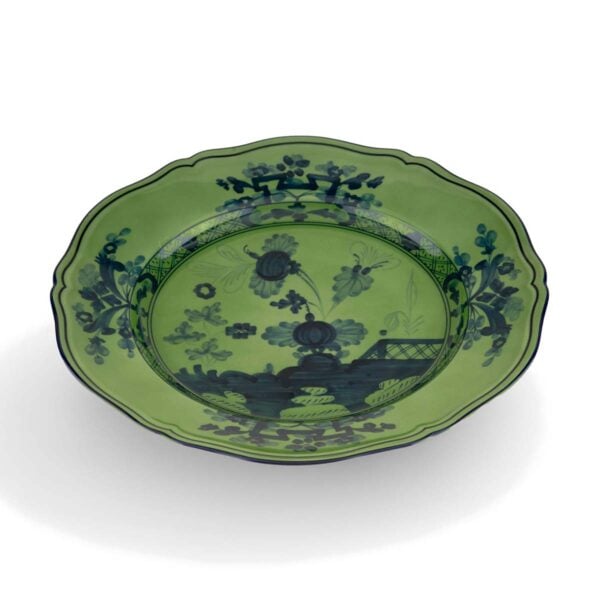 Ginori 1735 Oriente Italiano Malachite Round Platter | Kneen & Co