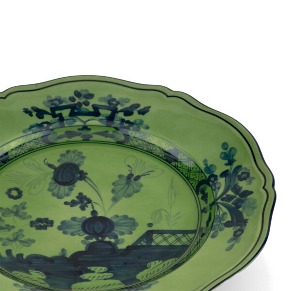 Ginori 1735 Oriente Italiano Malachite Round Platter | Kneen & Co