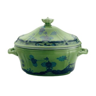 Ginori 1735 Oriente Italiano Malachite Tureen | Kneen & Co