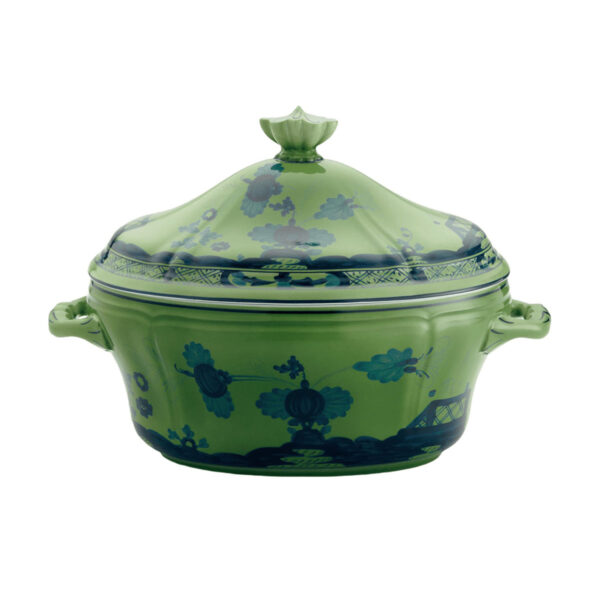 Ginori 1735 Oriente Italiano Malachite Tureen | Kneen & Co