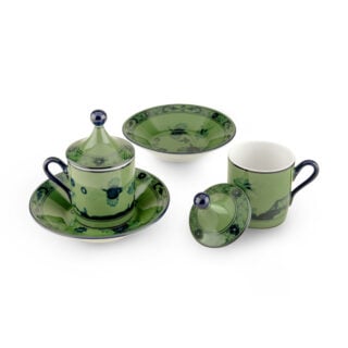 Ginori 1735 Oriente Italiano Malachite Coffee Cup – Set of 2 | Kneen & Co
