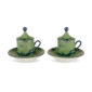 Ginori 1735 Oriente Italiano Malachite Coffee Cup – Set of 2 | Kneen & Co
