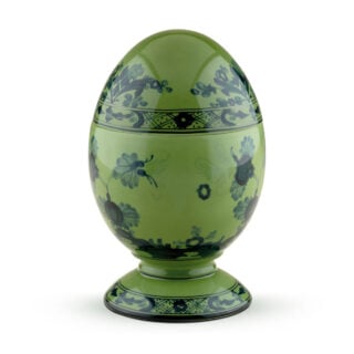 Ginori 1735 Oriente Italiano Malachite Large Egg | Kneen & Co