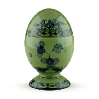 Ginori 1735 Oriente Italiano Malachite Large Egg | Kneen & Co