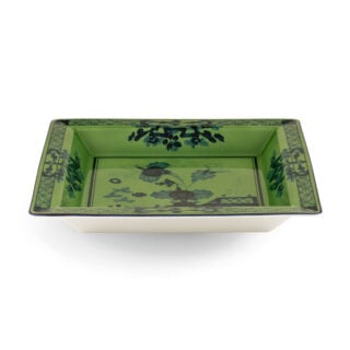 Ginori 1735 Oriente Italiano Malachite Large Squared Vide Poche | Kneen & Co