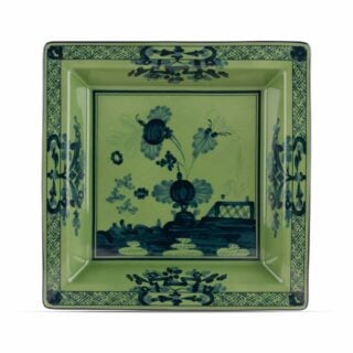 Ginori 1735 Oriente Italiano Malachite Large Squared Vide Poche | Kneen & Co