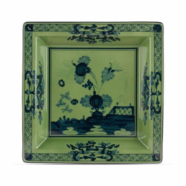 Ginori 1735 Oriente Italiano Malachite Large Squared Vide Poche | Kneen & Co