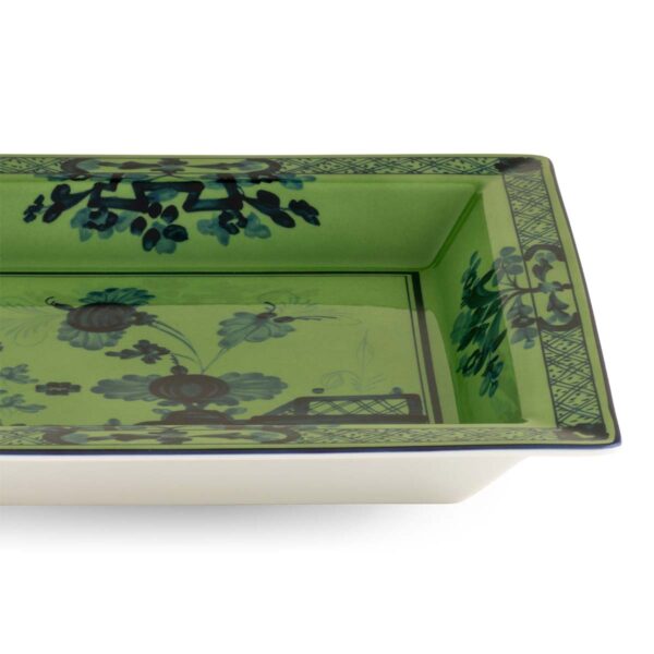 Ginori 1735 Oriente Italiano Malachite Large Squared Vide Poche | Kneen & Co