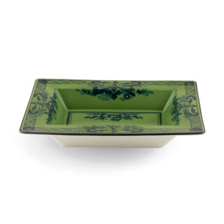 Ginori 1735 Oriente Italiano Malachite Rectangular Vide Poche | Kneen & Co