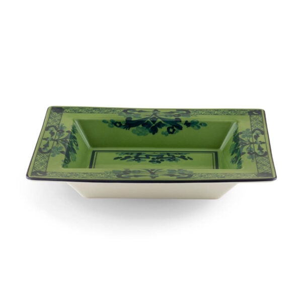 GINORI-OrienteItal-MALACHITE-017RG02-FG6838010150G00123600-1-1200x1200-100KB Ginori 1735 Oriente Italiano Malachite Rectangular Vide Poche | Kneen & Co