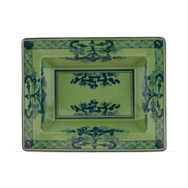 GINORI-OrienteItal-MALACHITE-017RG02-FG6838010150G00123600-1200x1200-100KB Ginori 1735 Oriente Italiano Malachite Rectangular Vide Poche | Kneen & Co