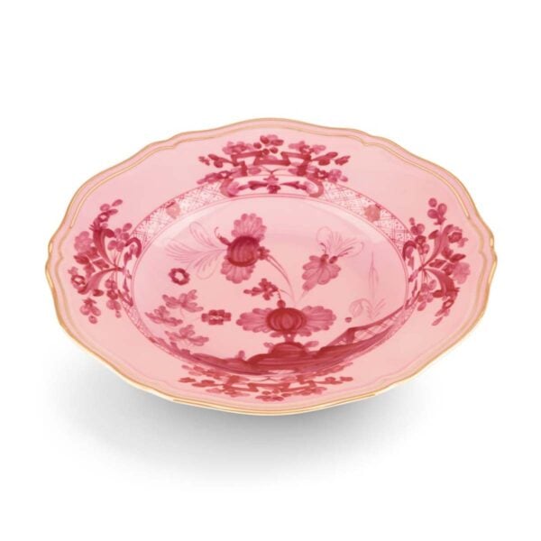 Ginori 1735 Oriente Italiano Porpora Soup Plate | Kneen & Co