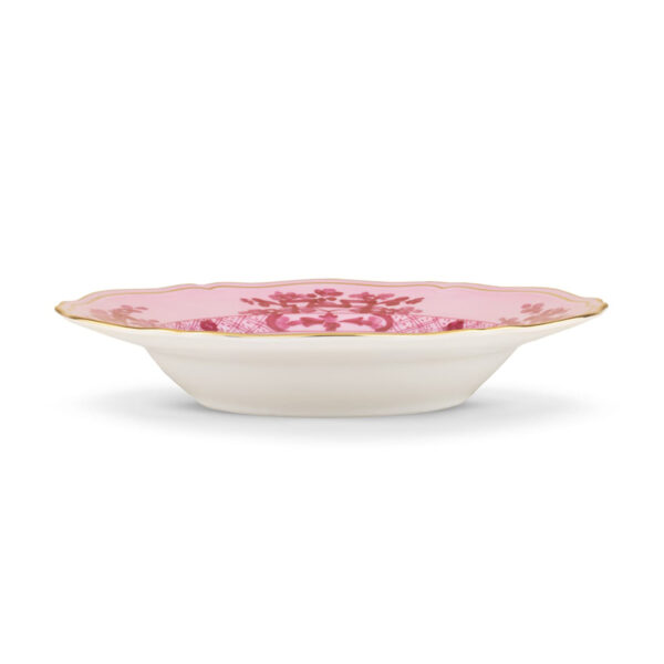 Ginori 1735 Oriente Italiano Porpora Soup Plate | Kneen & Co