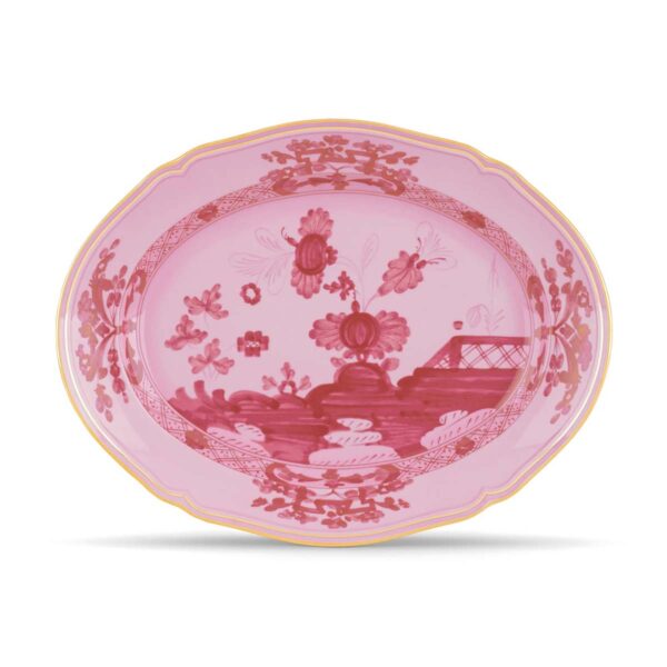 Ginori 1735 Oriente Italiano Porpora Oval Platter | Kneen & Co