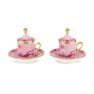 Ginori 1735 Oriente Italiano Porpora Coffee Cup – Set of 2 | Kneen & Co