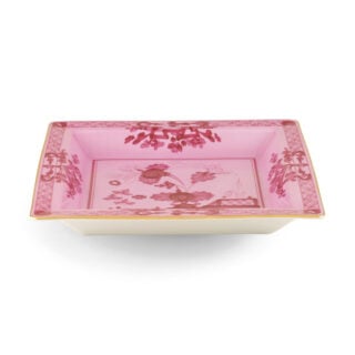 Ginori 1735 Oriente Italiano Porpora Large Squared Vide Poche | Kneen & Co