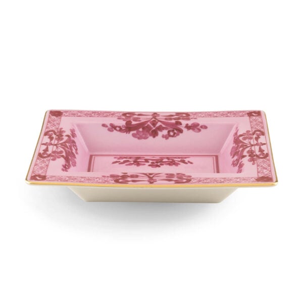 Ginori 1735 Oriente Italiano Porpora Rectangular Vide Poche | Kneen & Co