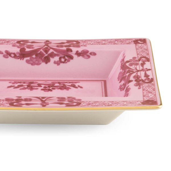 Ginori 1735 Oriente Italiano Porpora Rectangular Vide Poche | Kneen & Co