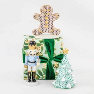 Herend Holiday Small Nutcracker, Christmas Tree, and Ginger Bread Man | Kneen & Co