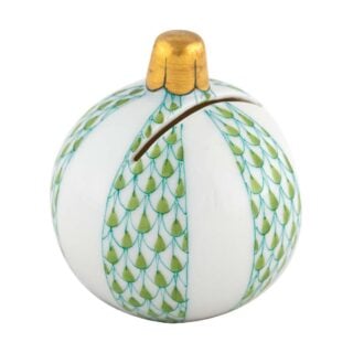 Herend Holiday Ornament Place Card Holder in Keylime | Kneen & Co