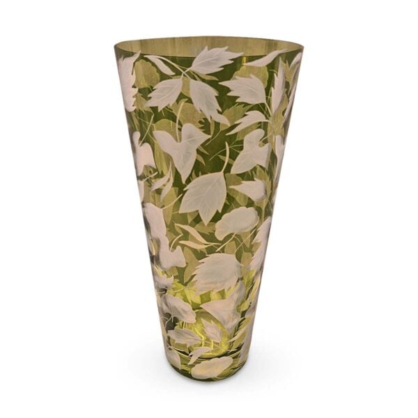 Artel Foliage Vase Medium Size in Khaki Green | Kneen & Co