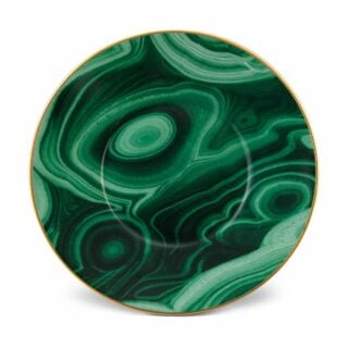 L'Objet Malachite Saucer | Kneen & Co