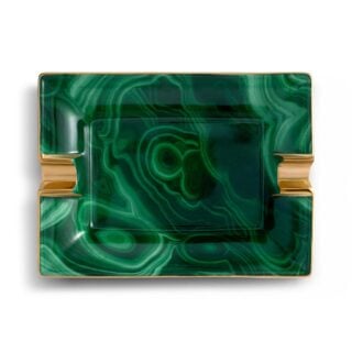L'Objet Malachite Ashtray | Kneen & Co