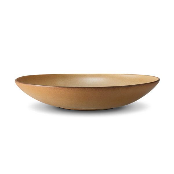 L'Objet Terra Leather Large Coupe Bowl | Kneen & Co