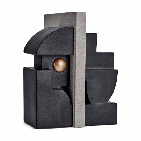 L'Objet Cubisme Black & Gold Bookend | Kneen & Co