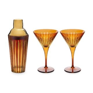 L'Objet Prism Amber Cocktail Set | Kneen & Co